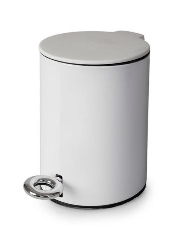 Natura Pedal Bin Soft close 3L White**