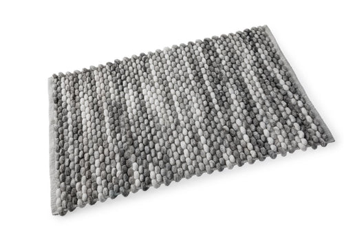 Microfibre Bobble Bath Mat Grey**