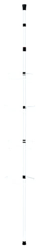 Nova 4 Tier Adjustable (180-300cm) Shower Caddy White**