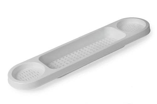 Plastic Over Bath Rack - White
