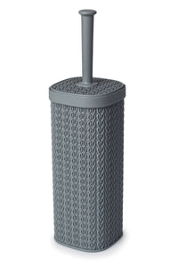 Lace Design Toilet Brush Plastic Grey