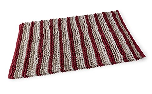 Damask Bath Mat Chenille Loop**