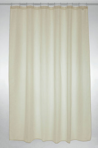 Cream Polyester Shower Curtain 180x180cm