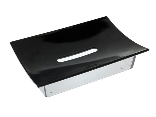 Spectrum Soap Dish Curved Black**