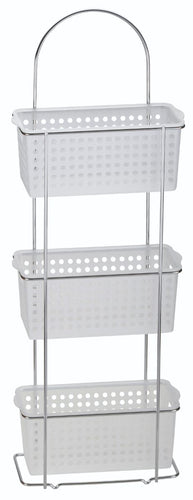 3 Tier Standing Caddy Plastic Baskets