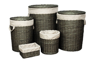 Set 5 Willow Laundry Set Metallic Grey**