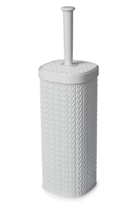 Lace Design Toilet Brush Plastic White*