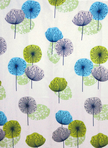 Dandelion Polyester Waterproof Shower Curtain 180x180cm