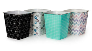 Plastic Pattern Bins Assorted Square**