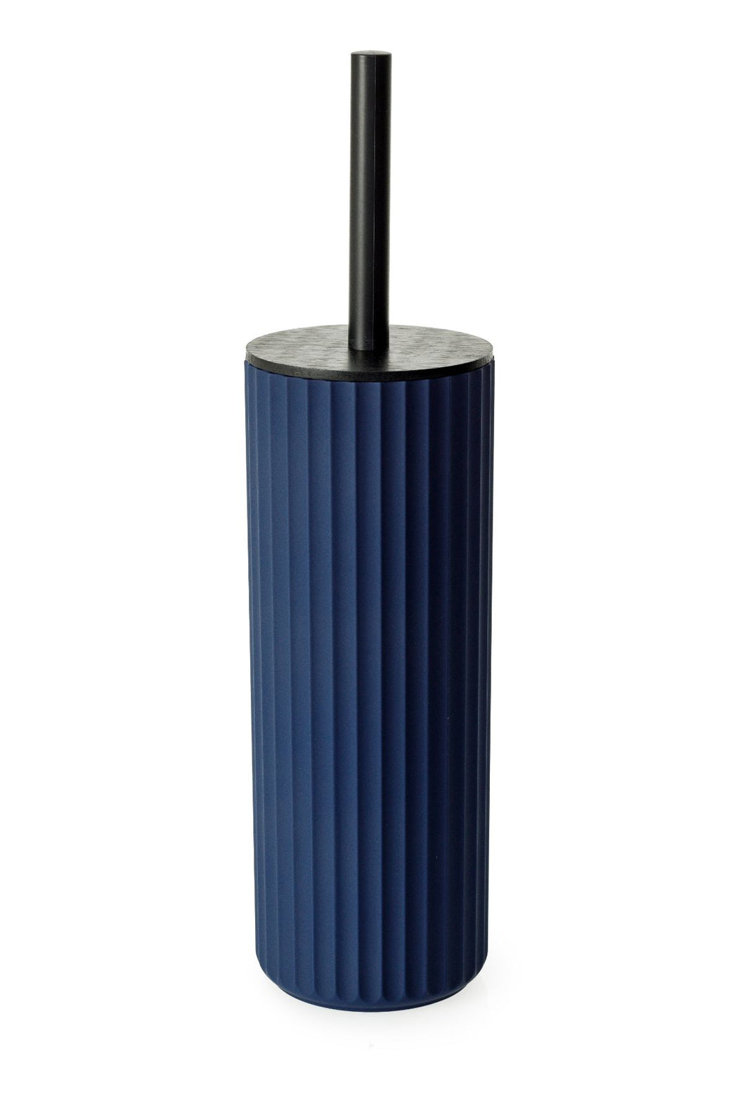 Berkeley Toilet Brush - Blue W/Bamboo Lid