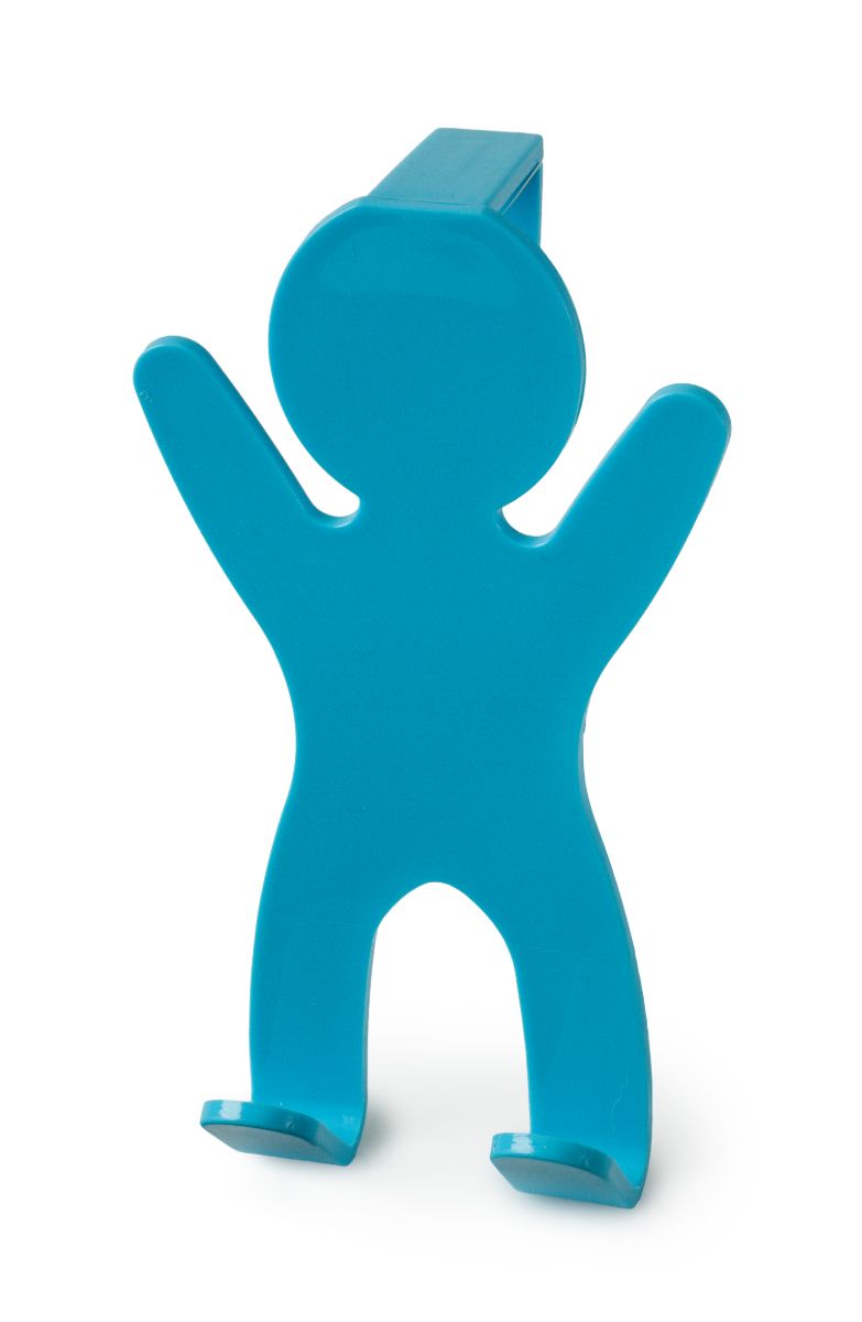 Spectrum Plastic Over Door Hook Man Turquoise**