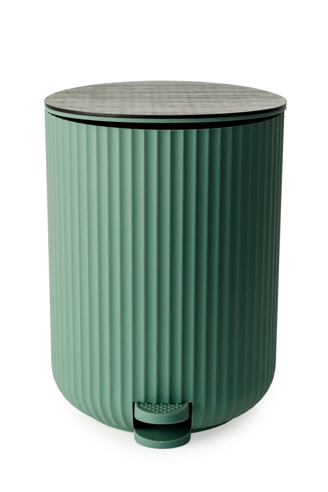 Berkeley Pedal Bin - Green W/Bamboo Lid