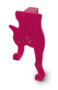 Spectrum Over Door Hook Cat Bright Pink