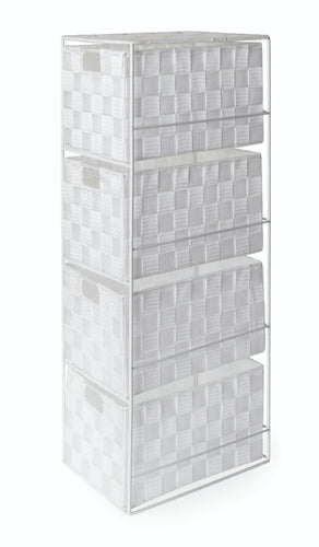 Madrid White Cabinet 4 Drawer