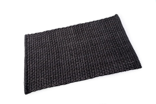 Microfibre Loop Bath Mat Dark Grey**
