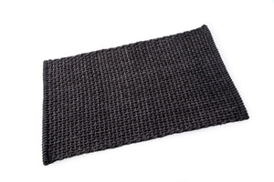 Microfibre Loop Bath Mat Dark Grey**