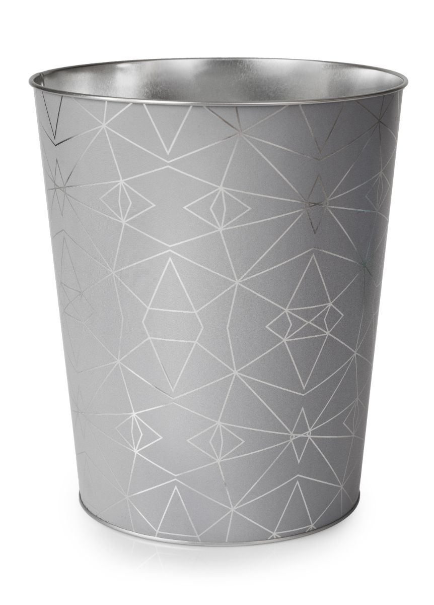 Serena Metal Waste Bin Silver**