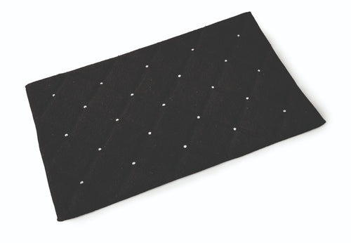 Diamante II Cotton Bath Mat Black**