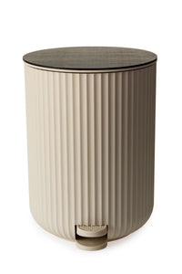 Berkeley Pedal Bin - Almond W/Bamboo Lid 4.5L