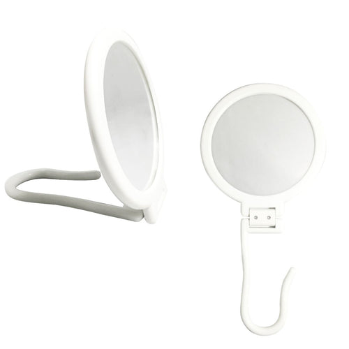 Round Mirror with Hook White**