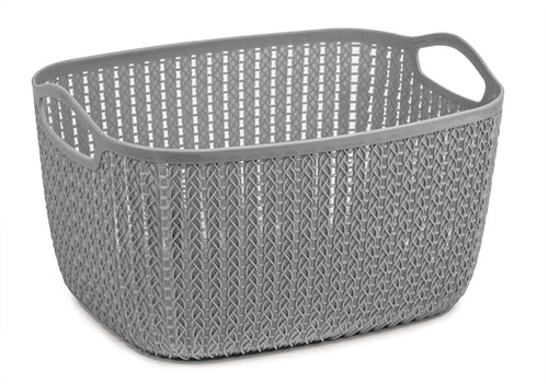 Lace Storage Basket 20L Grey