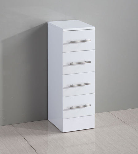 Canterbury 4 Drawer Unit High Gloss White