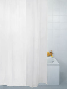 Professional Series Polyester Shower Curtain White 180x180cm