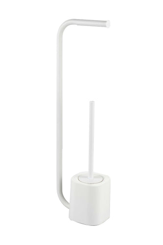 Toilet Paper & Brush Holder – White**