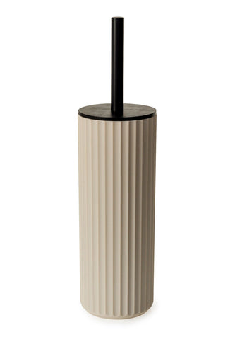 Berkeley Toilet Brush - Almond W/Bamboo Lid