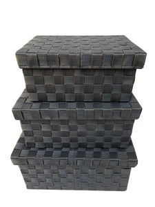 Siena Set 3 Storage Set W/Lid Grey**