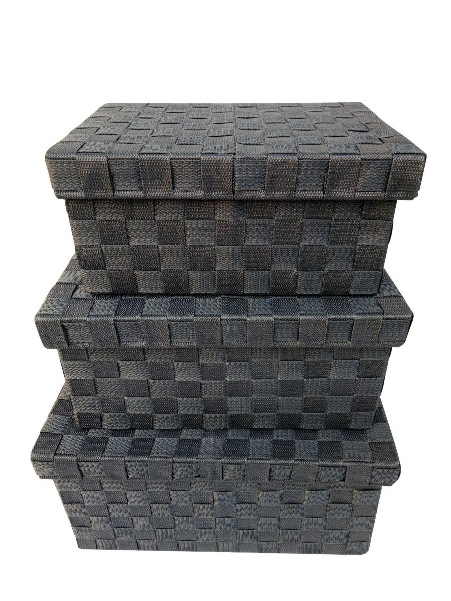 Siena Set 3 Storage Set W/Lid Grey**