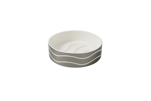 Ice Collection Soap Dish Sil/Wh**
