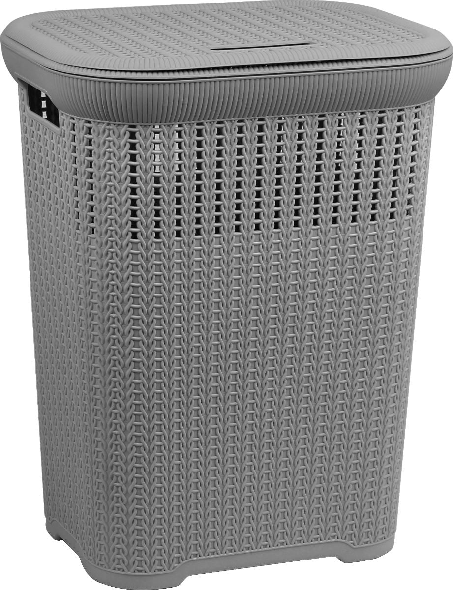 Lace Laundry Hamper 50L Grey