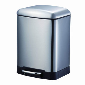 Oslo 6L Pedal Bin Soft Close - Brushed Chrome**