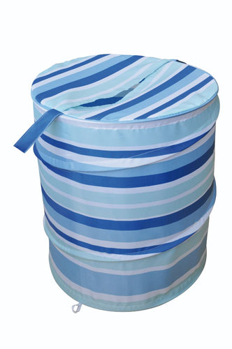 Pop Up Hamper Blue Stripe**