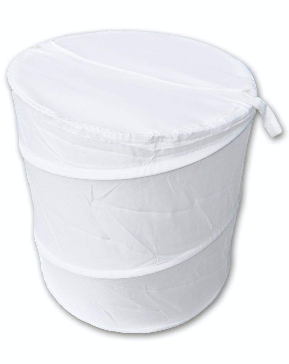 Pop Up Hamper - White Polyester