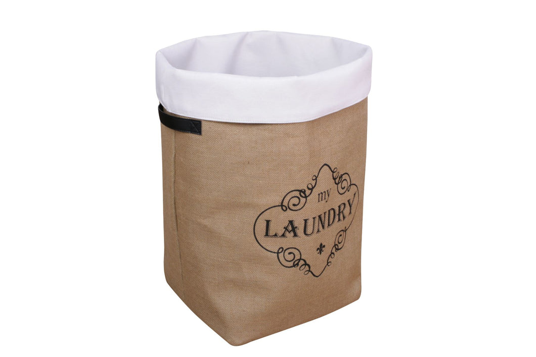 Jute Laundry Hamper**