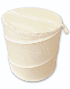 Pop Up Hamper - Cream Polyester