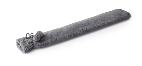 Long Hot Water Bottle + Fur Cover Slate**