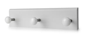 Wooden Wall Hanger 3 Hook White**