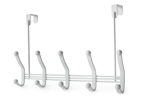 White Over Door 5 Hook**
