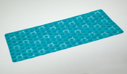 Hexy Bath Mat Blue 36x70cm**