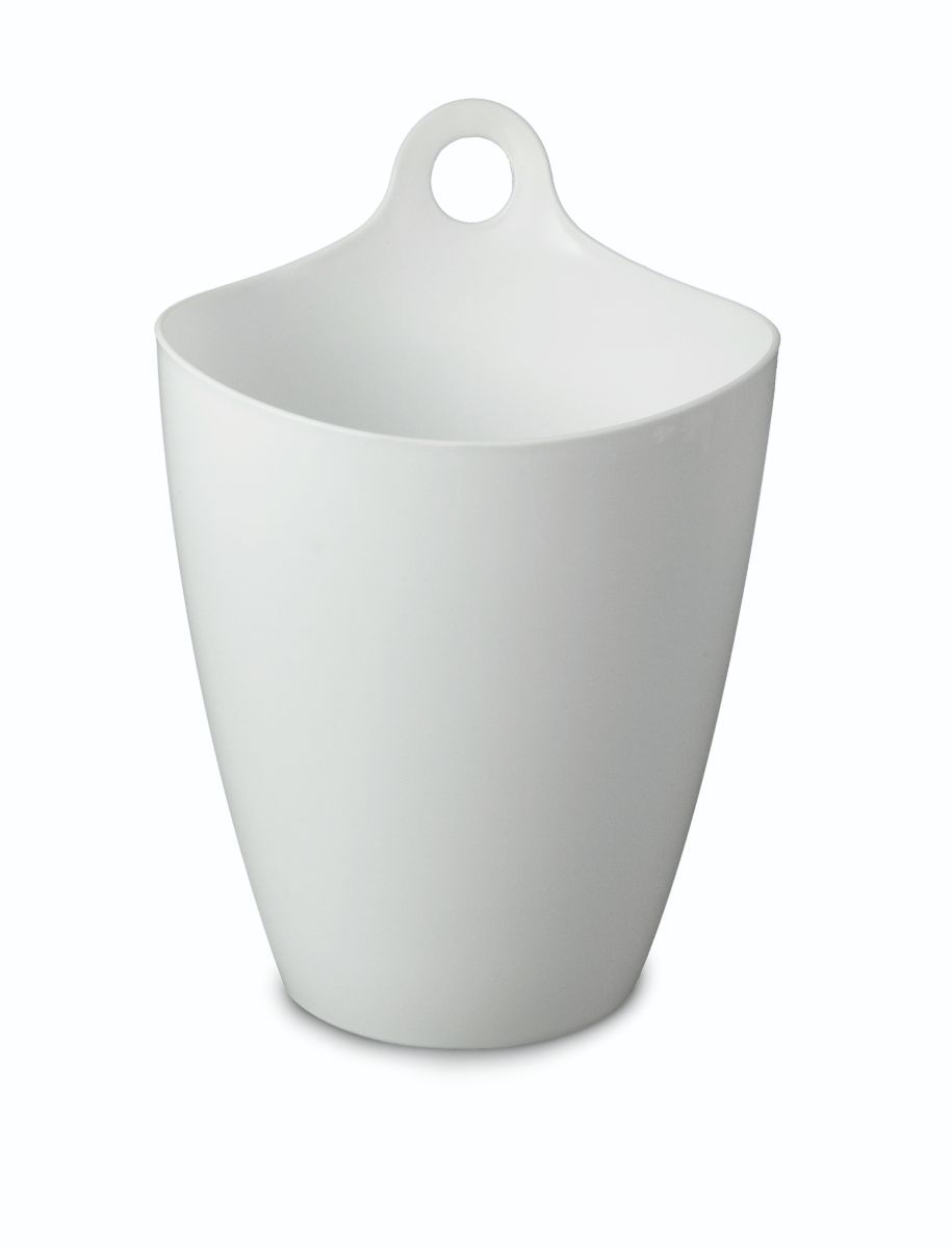 Spectrum Dust Bin Round White**