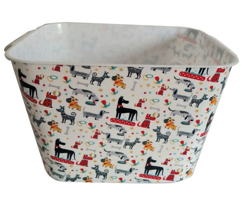 Plastic Storage Box Dog Design**