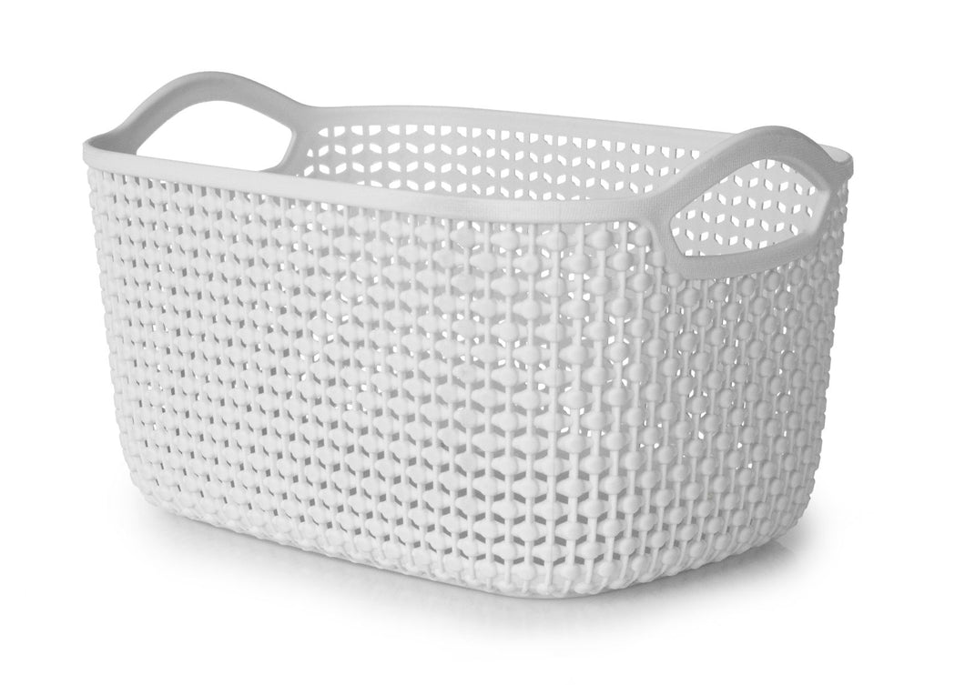 Storage Basket Med Light Grey 6L**