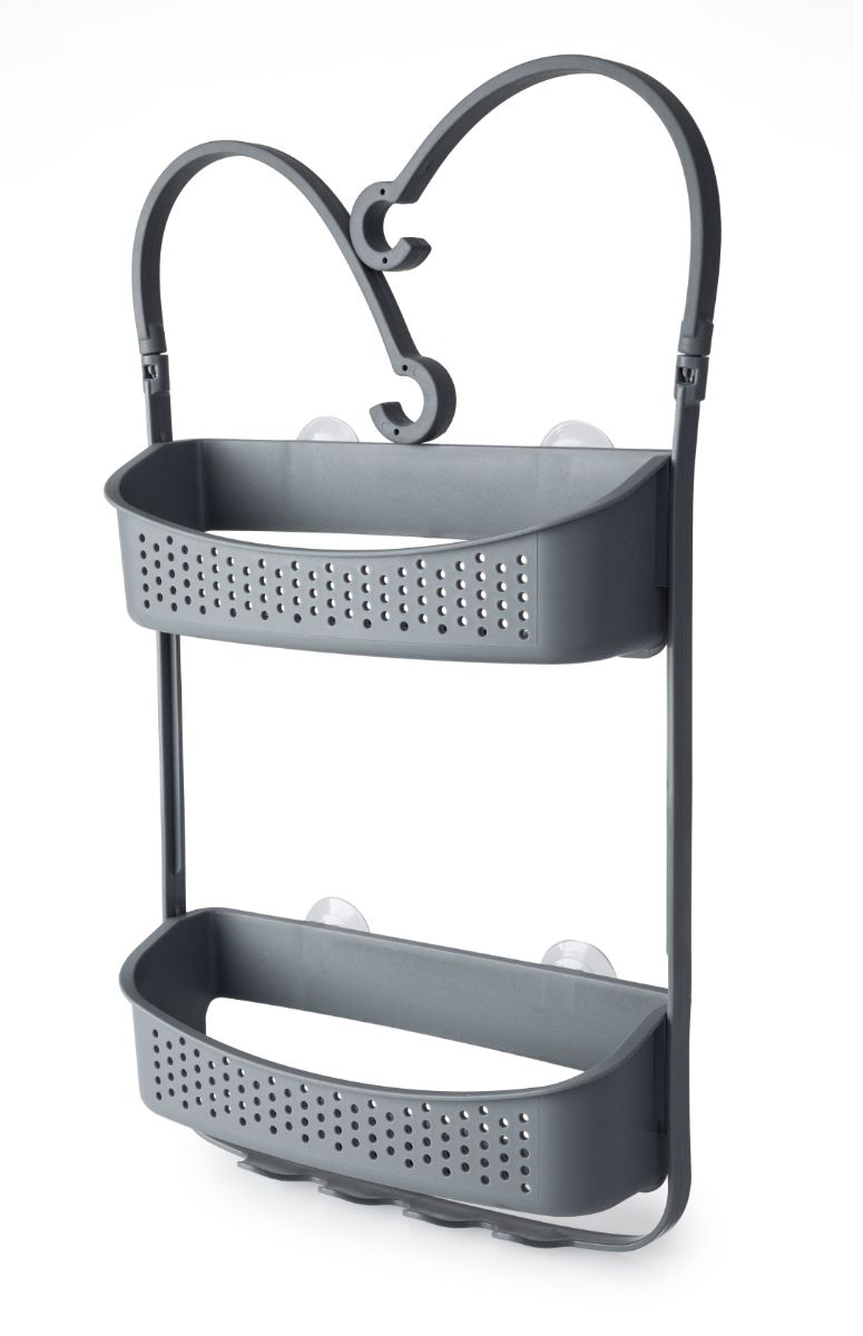 Shower Caddy Double Hanging Grey