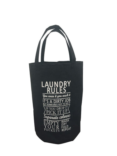 Laundry Carry Bag Black**