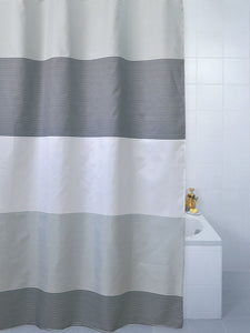 Horizon Polyester Shower Curtain Grey