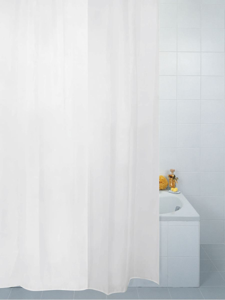 Polyester Shower Curtain White 180x220cm