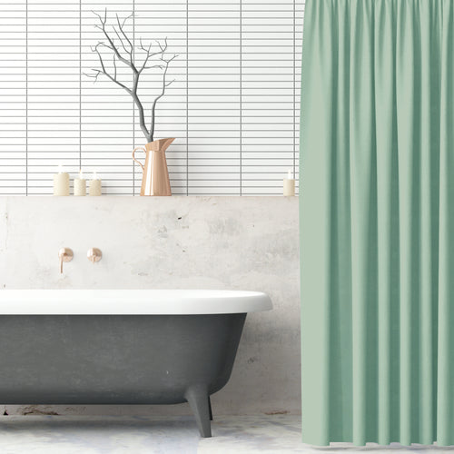 Mint Green Polyester Shower Curtain 180x180cm